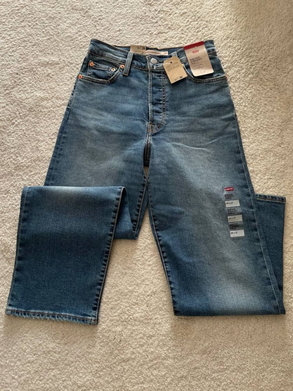 NWT Levi’s Ribcage Straight Ankle High Rise Women’s Jeans Size 25/27